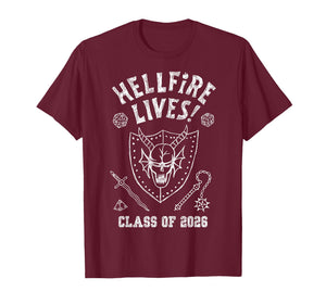 Stranger Things Hellfire Lives! Class of 2026 Graduation T-Shirt