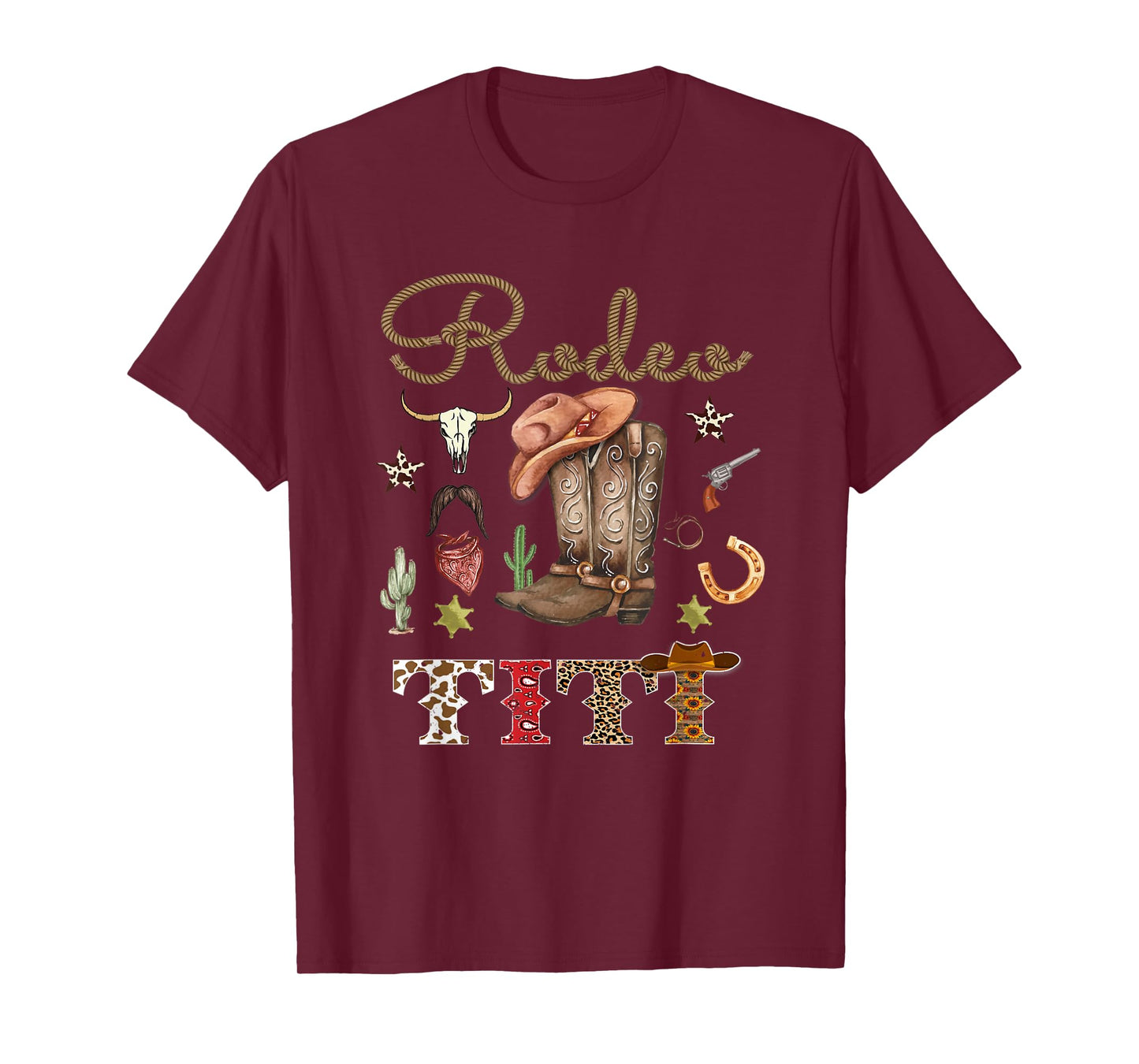 Rodeo Titi Cowboy Cowgirl Birthday Matching Family T-Shirt