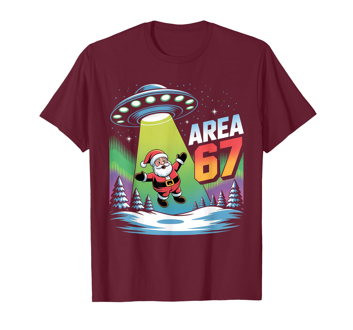 Alien Santa Christmas Meme Area 67 T-Shirt