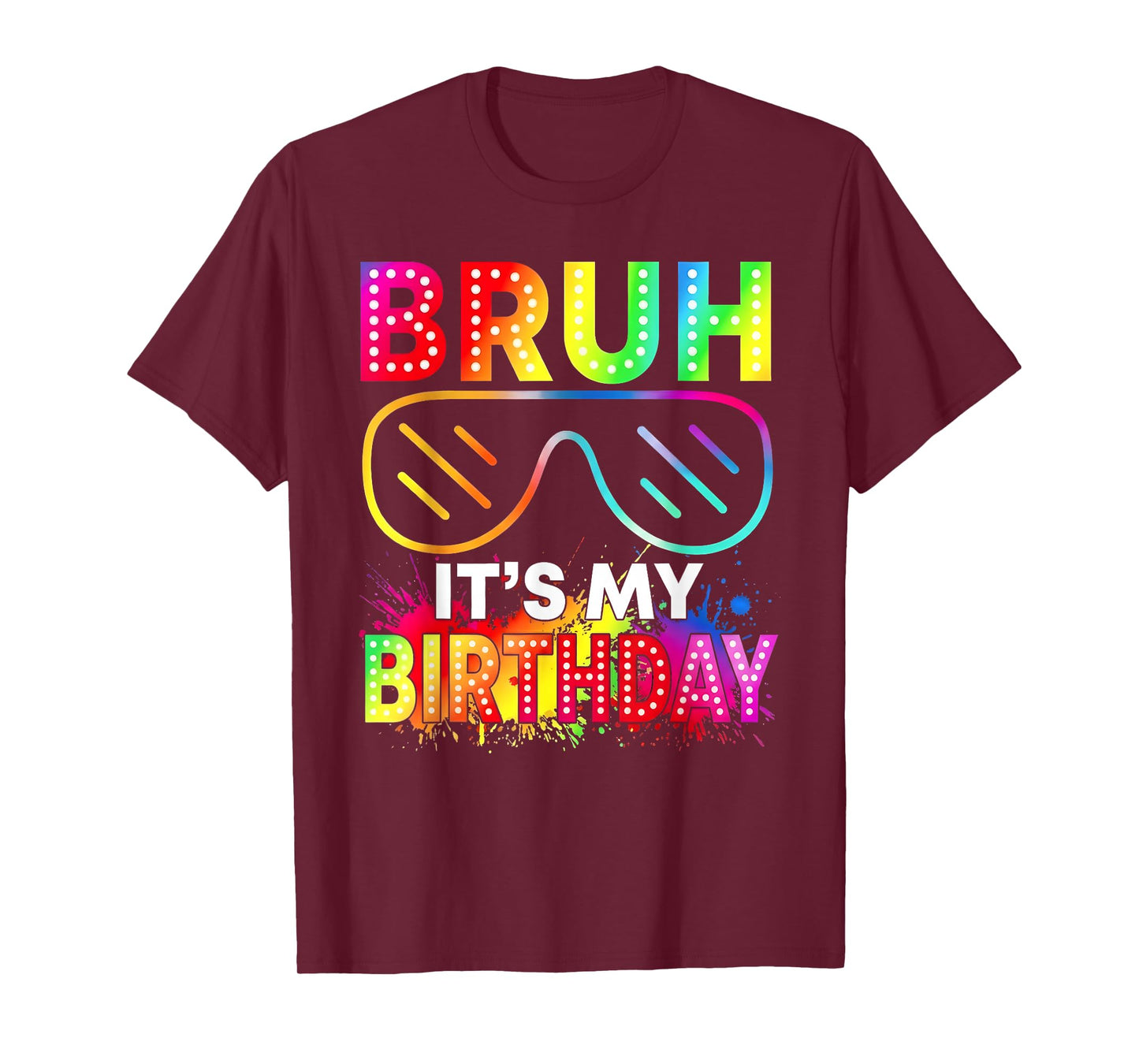 It's My Birthday Boy Girl Sunglasses Glowing Birthday Party T-Shirt