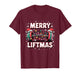 Merry Liftmas Funny Gym Christmas Design T-Shirt
