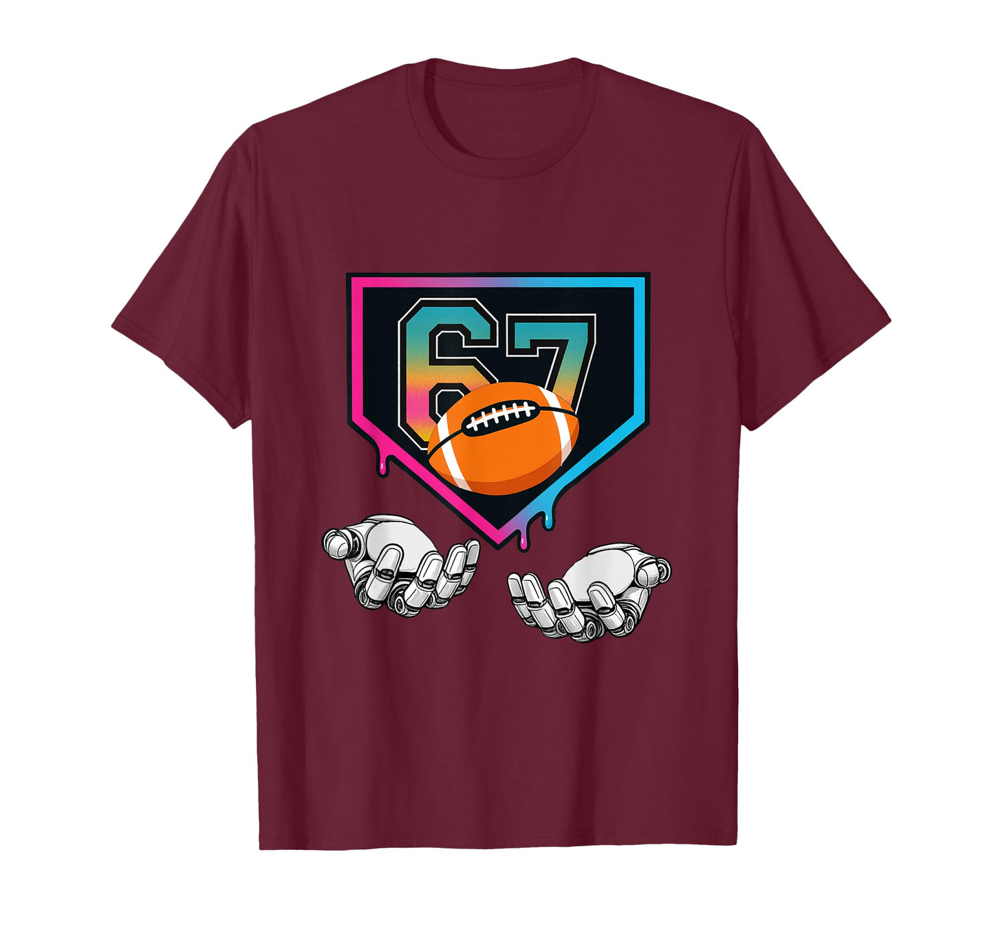 67 Football Robot Hands Meme T-Shirt