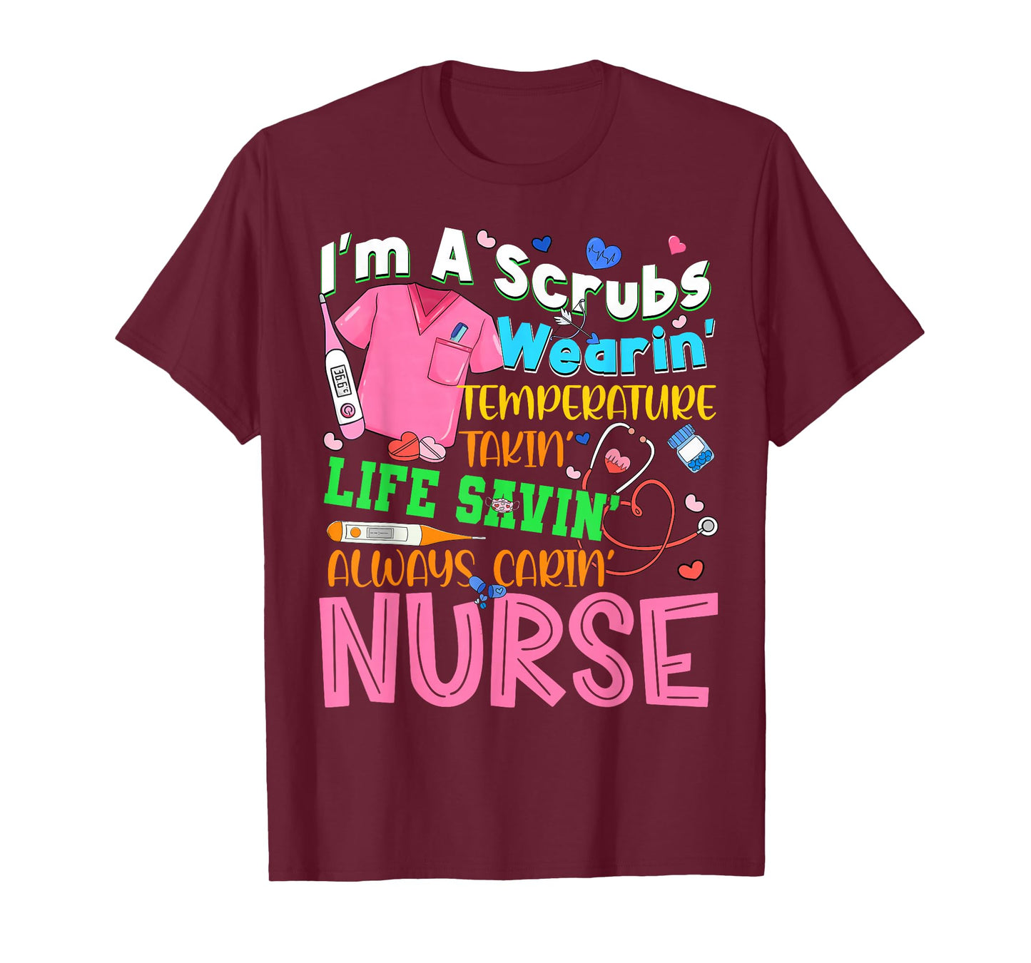 Nursing Nurse Job Definition Love Nursing School Girl Women T-Shirt