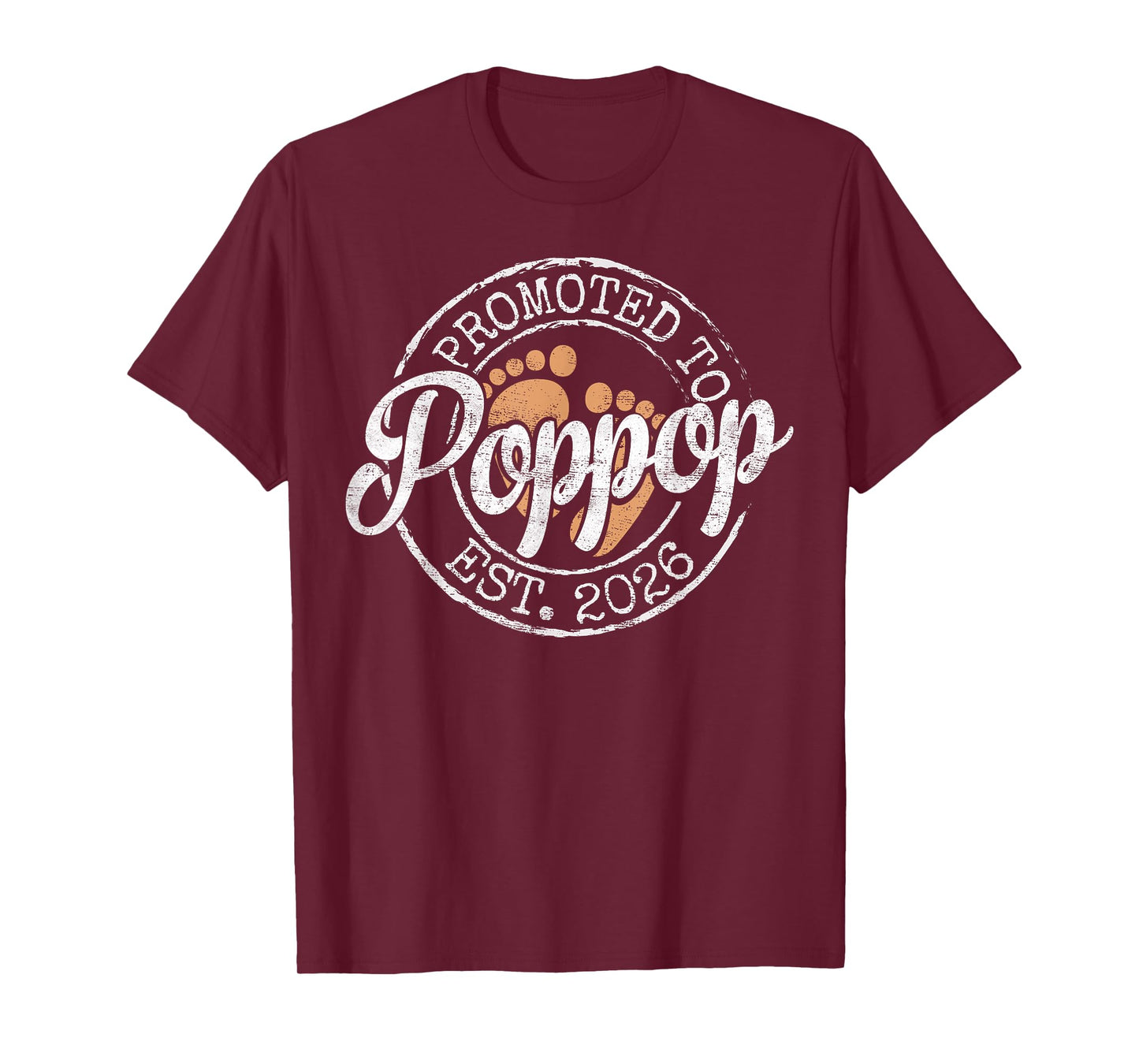Promoted to Poppop Est 2026 First Time Grandpa to Be T-Shirt