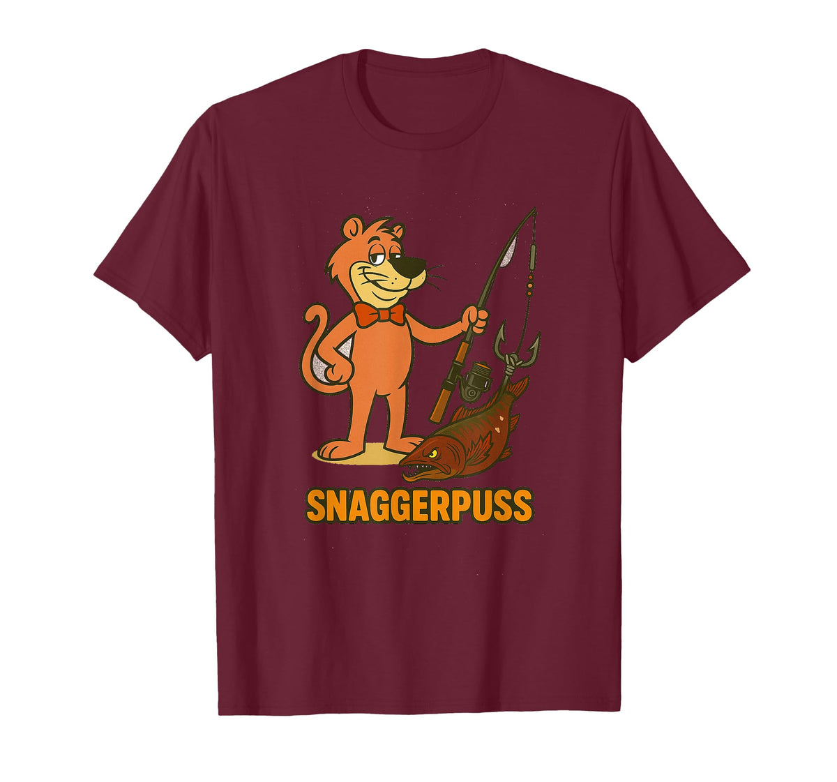 Snaggerpuss Tee Snagger Puss Steelhead and Salmon Fishing T-Shirt