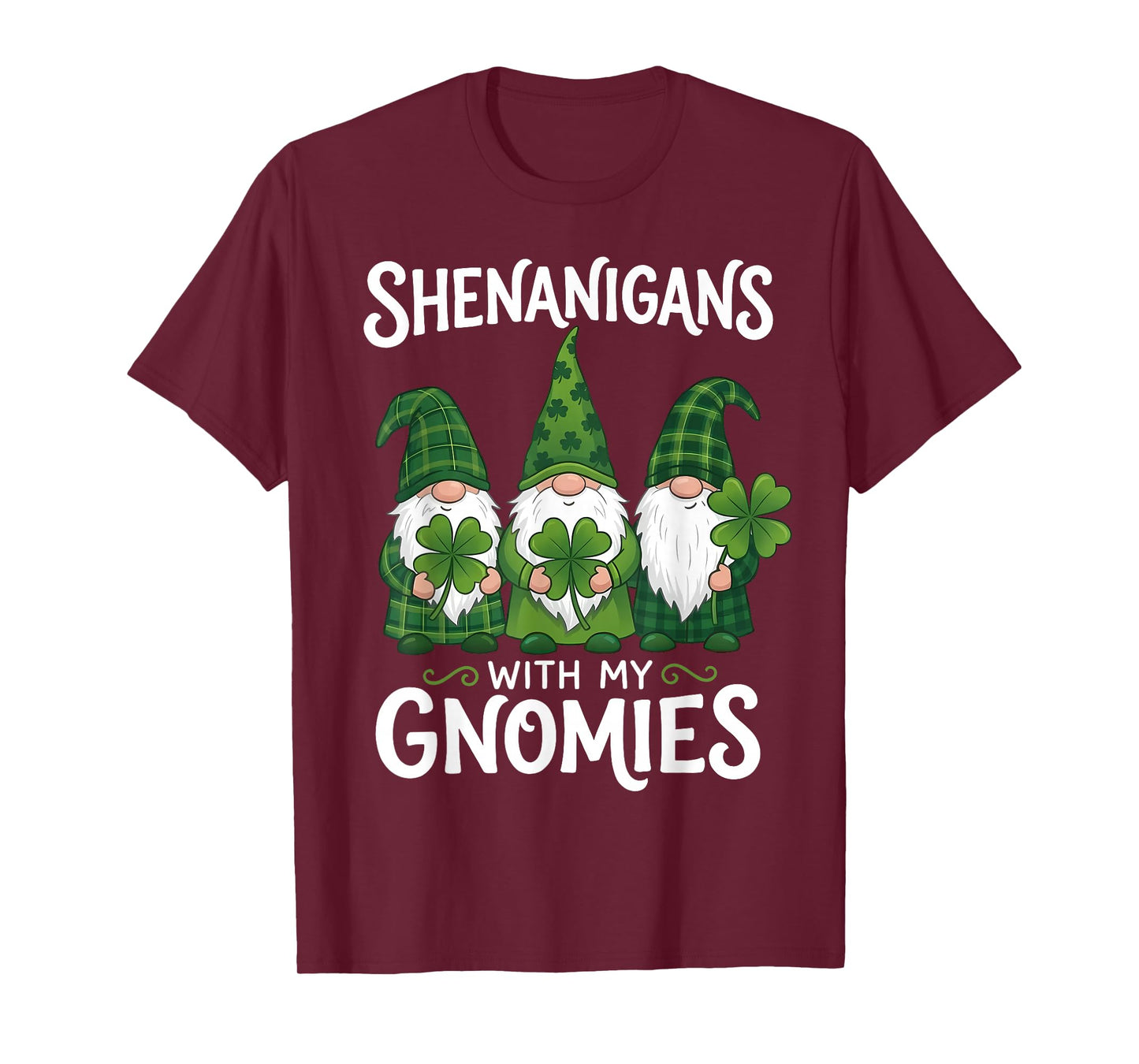 Shenanigans with My Gnomies Shamrock St Patrick's Day Gnome T-Shirt