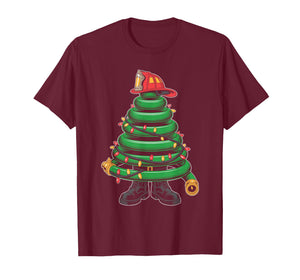Funny Christmas Tree for Firefighter T-Shirt
