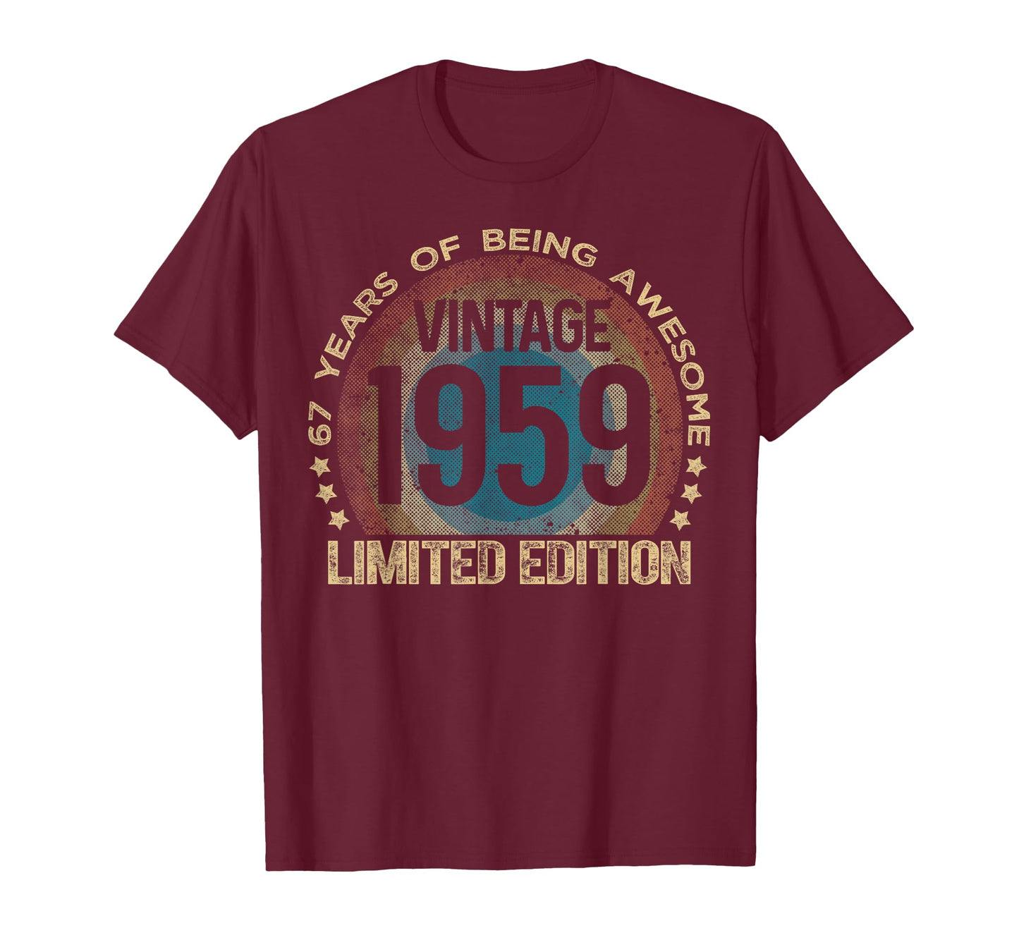 67 Year Old Gifts Vintage 1959 Limited Edition 67th Birthday T-Shirt