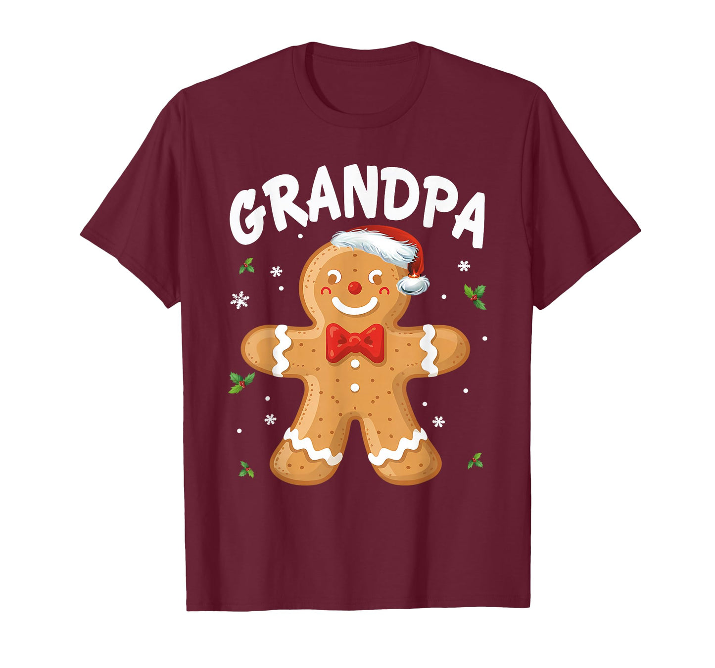 Grandpa Gingerbread Cookie Family Christmas Matching Holiday T-Shirt