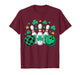 St Patricks Day Plaid Bowling Shamrock Irish Men Women Kids T-Shirt