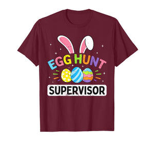 Easter Egg Hunt Supervisor Funny Mom Dad Men Women Kids T-Shirt