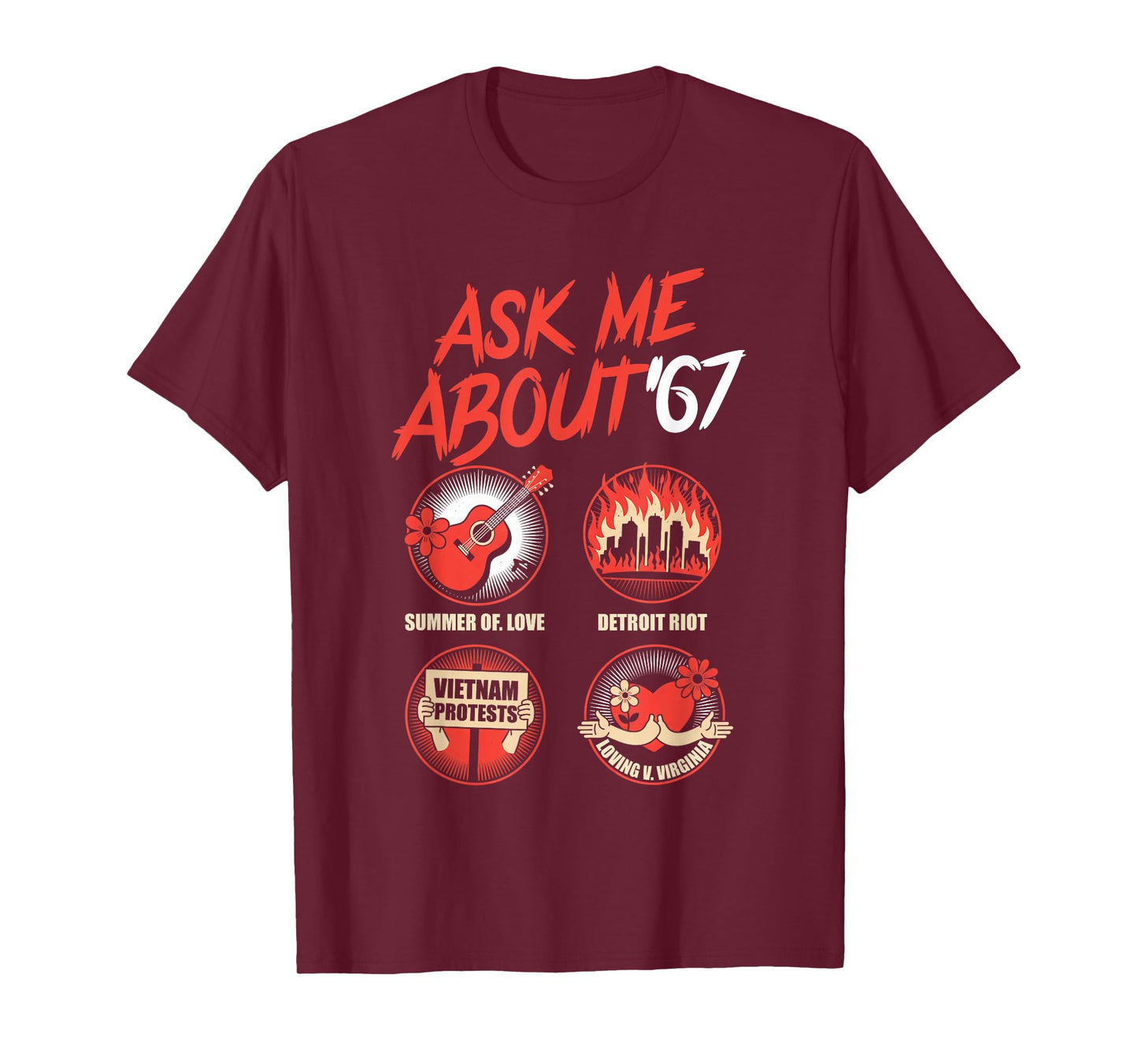 Funny 67 History Teacher Teacher 6 7 Funny Overuse '67 T-Shirt