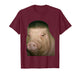 Pig Wig Funny John Pork Fade Haircut Design T-Shirt
