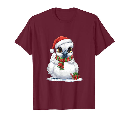 Funny Christmas Silkie Chicken T-Shirt