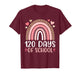 120 Days of School Rainbow 120th Day of School Teacher Girls T-Shirt