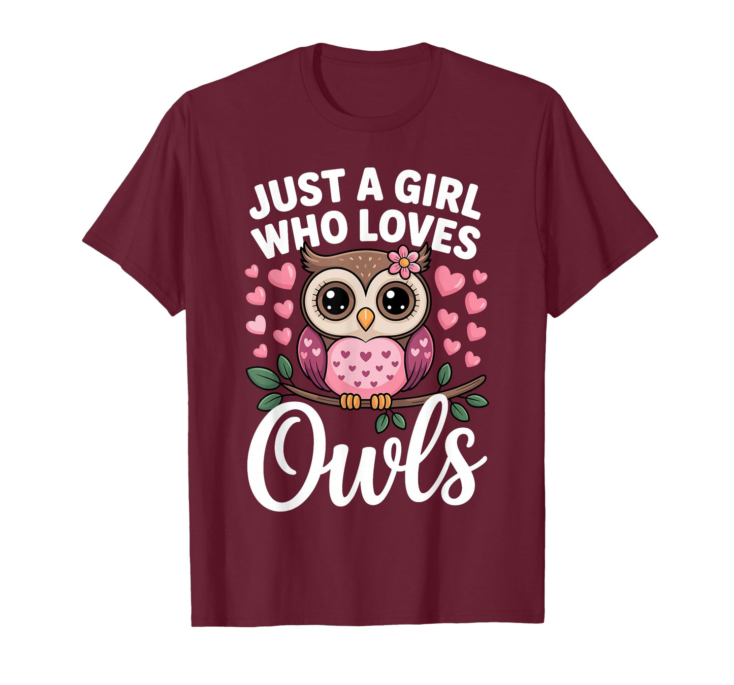 Cute Owl Costume for Women Girls Kids Bird Animal Owl Lover T-Shirt