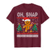 Oh Snap Funny Gingerbread Broken Cookie Christmas Xmas Boys T-Shirt