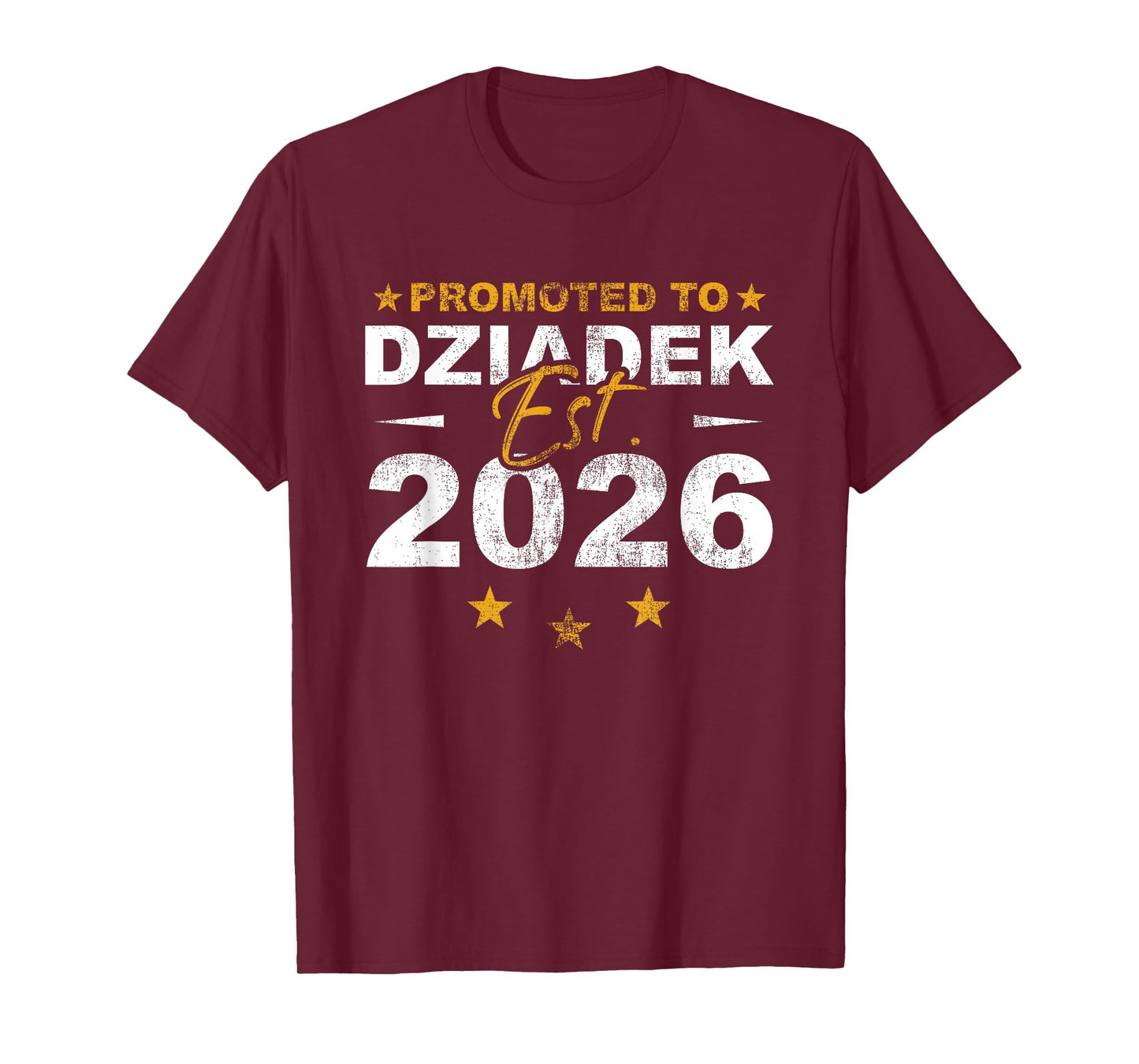 Promoted to Dziadek 2026 Funny New Grandpa Reveal T-Shirt