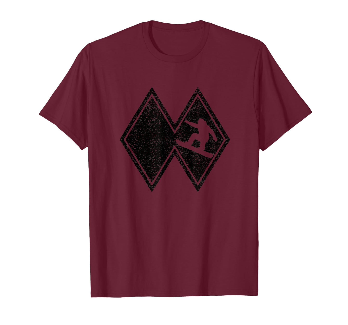 Funny Double Black Diamonds Ski Snowboard Gift T-Shirt
