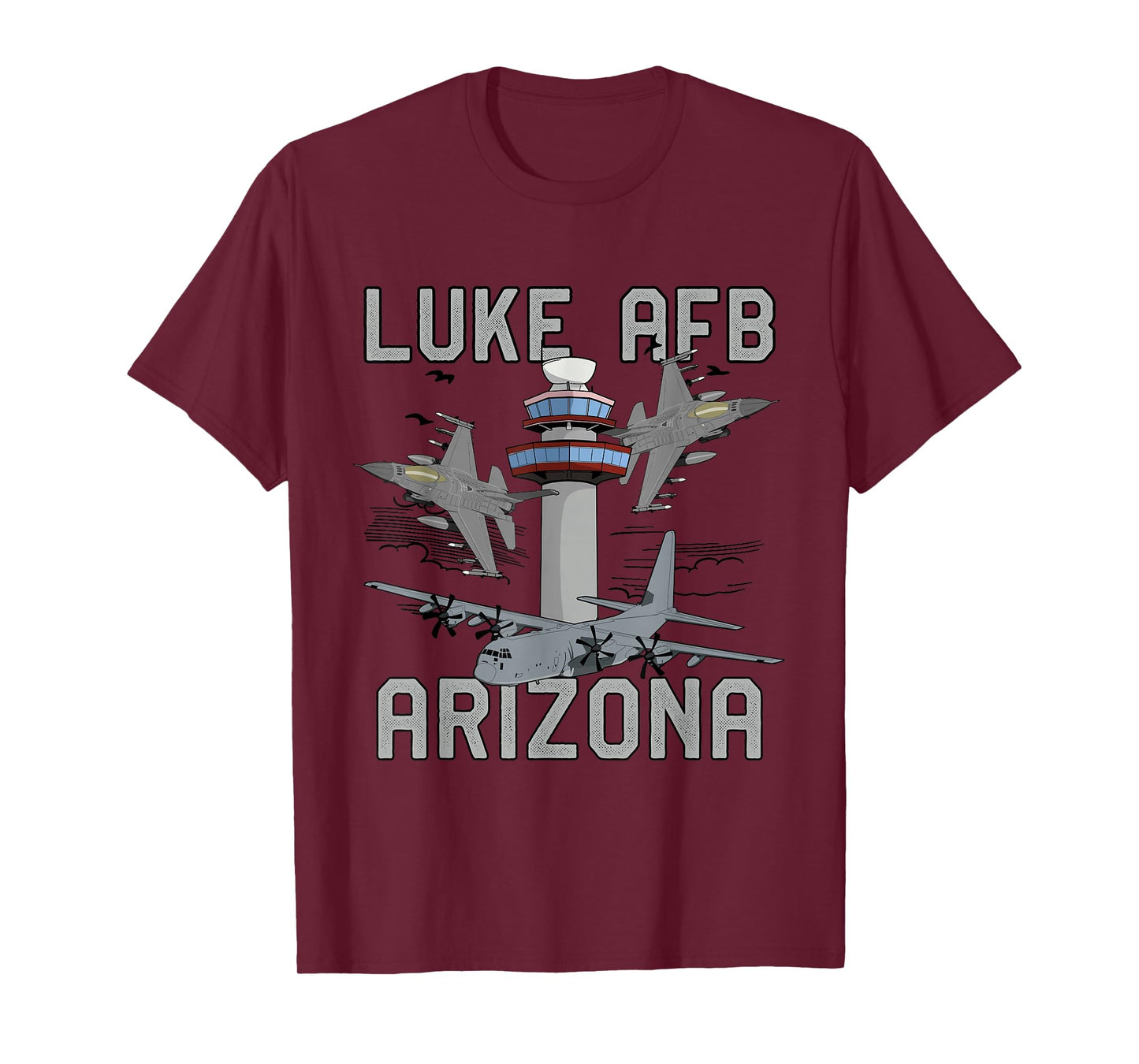 Luke AFB Arizona Air Force Base Airman Veteran Vintage Tee T-Shirt