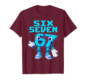 67 Six Seven 6-7 - Funny Italian Brainrot Kids Gaming Meme T-Shirt