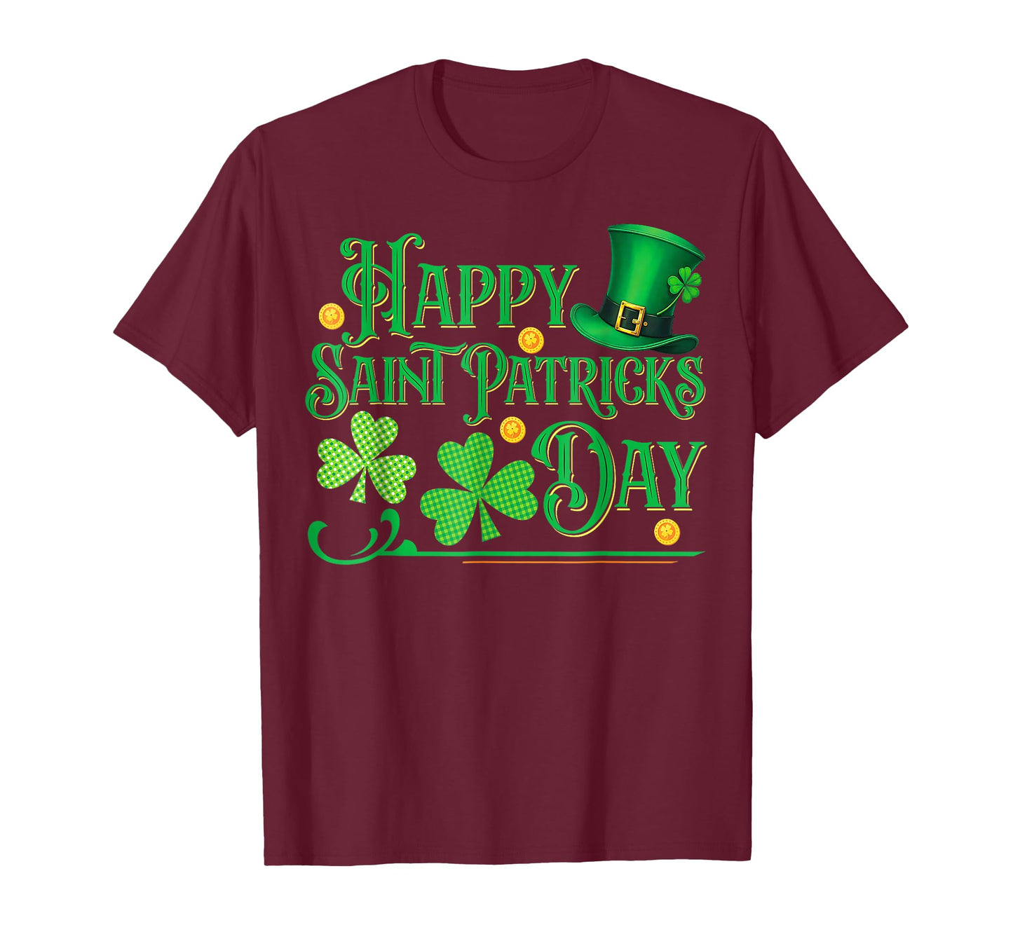 St Patricks Shamrock Happy Saint Patricks Day Men Dad Kids T-Shirt