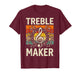 Treble Maker Retro Music Notes Pun for Band Choir Fans T-Shirt