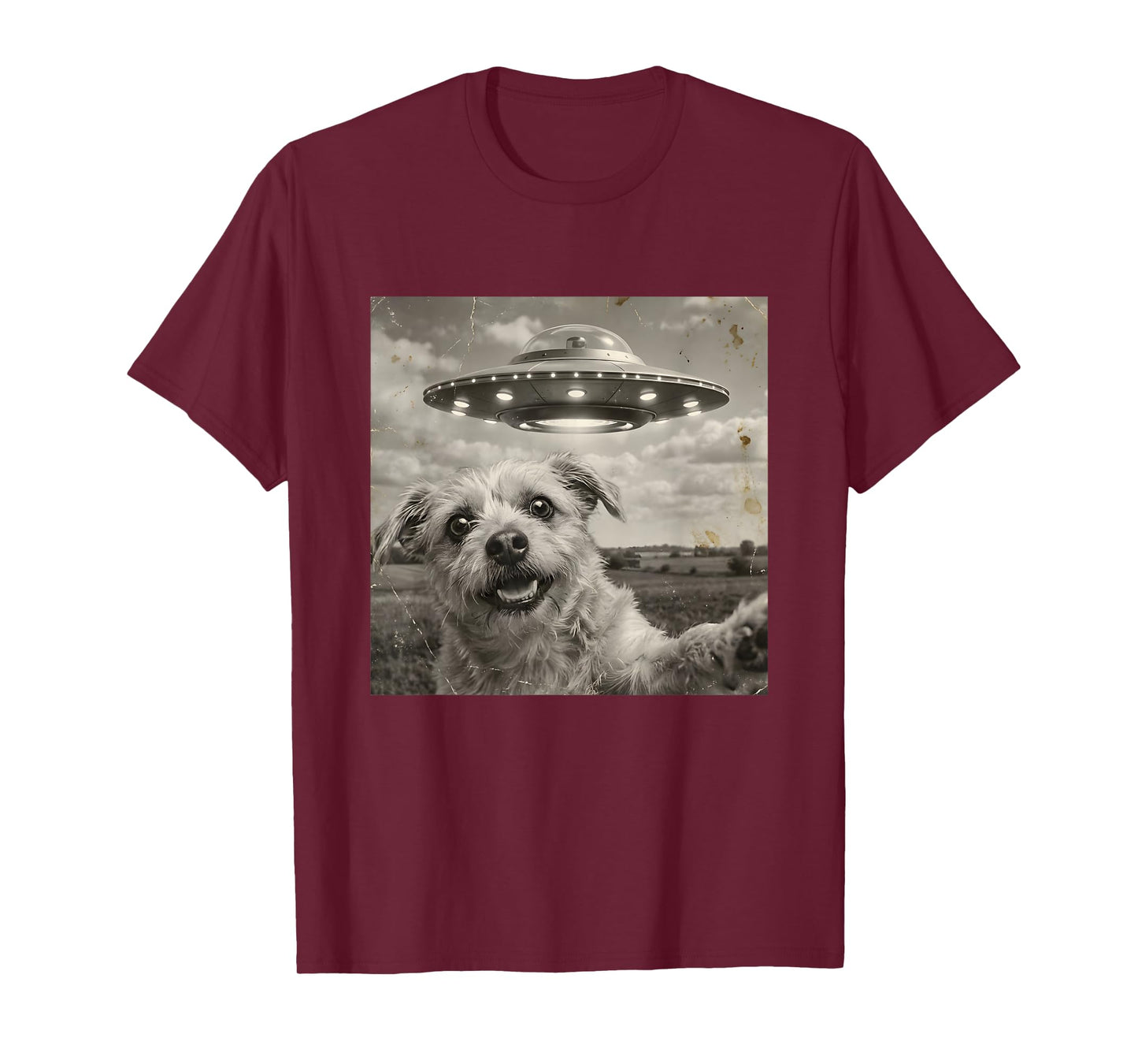 Funny Dog UFO Alien Abduction - Conspiracy Theorist Gift T-Shirt