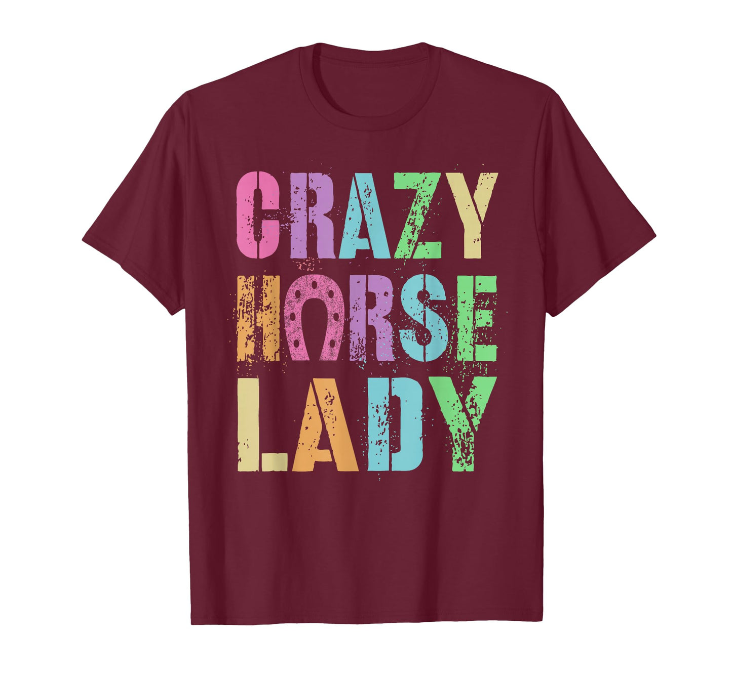 Vintage Crazy Horse Lady Equestrian Squad Pony Gallop Vibes T-Shirt