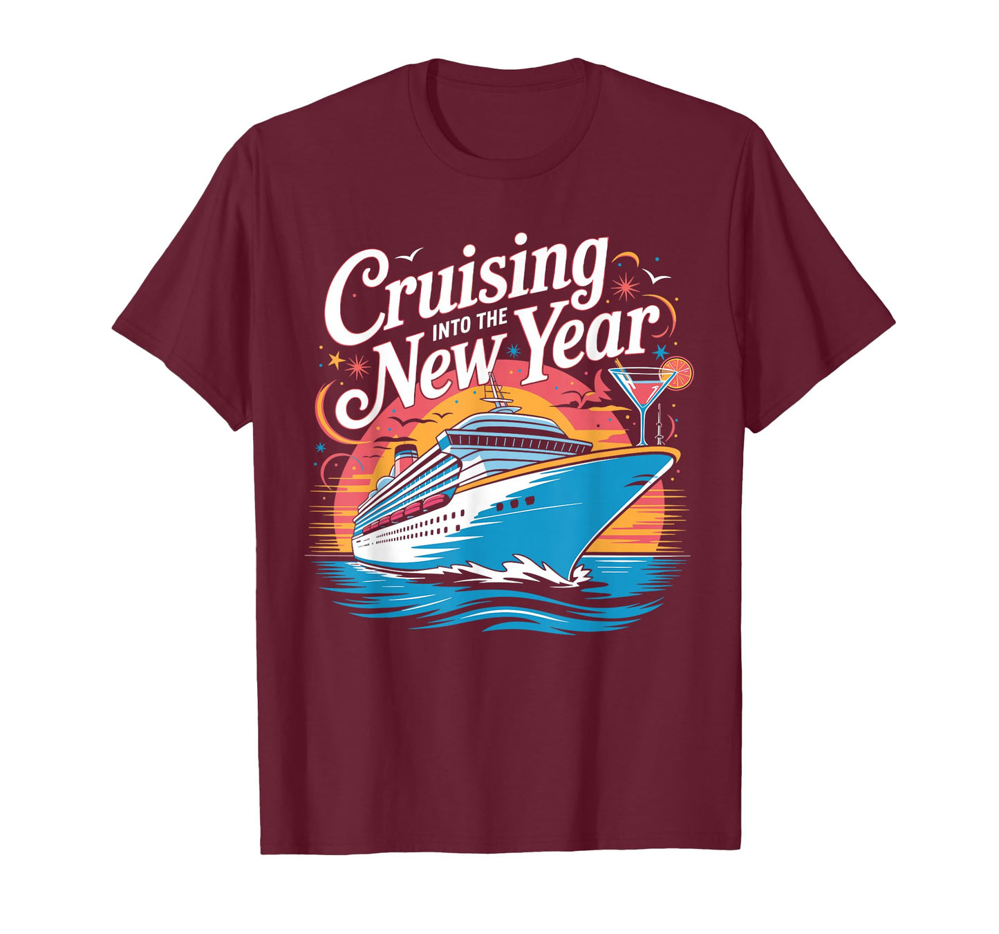 Happy New Year Family Cruise Matching Celebration T-Shirt