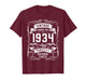 Vintage 1934 92yr 92nd Birthday Gifts for Men 92 Years Old T-Shirt