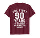 The First 90 Years of Childhood are Hardest 90th Birthday T-Shirt