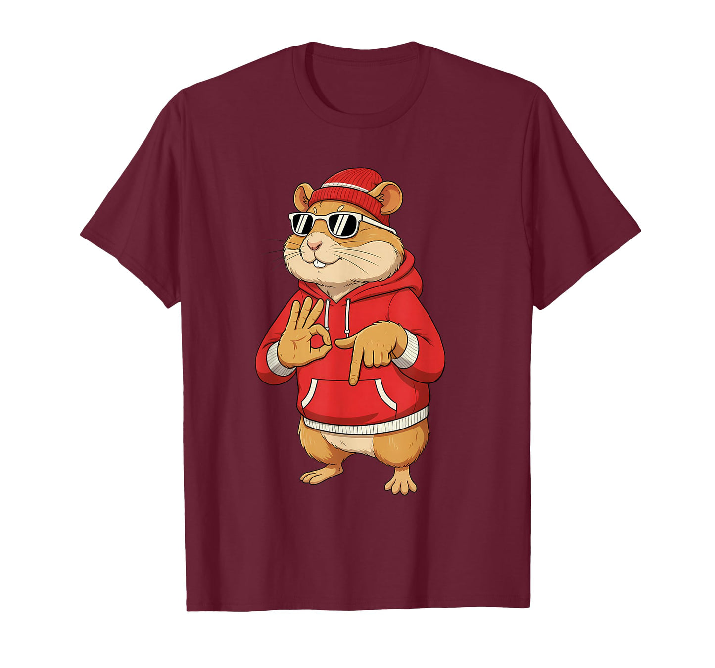 Six Seven Meme Retro Vintage Hamster 67 Funny Gen Z Apha T-Shirt