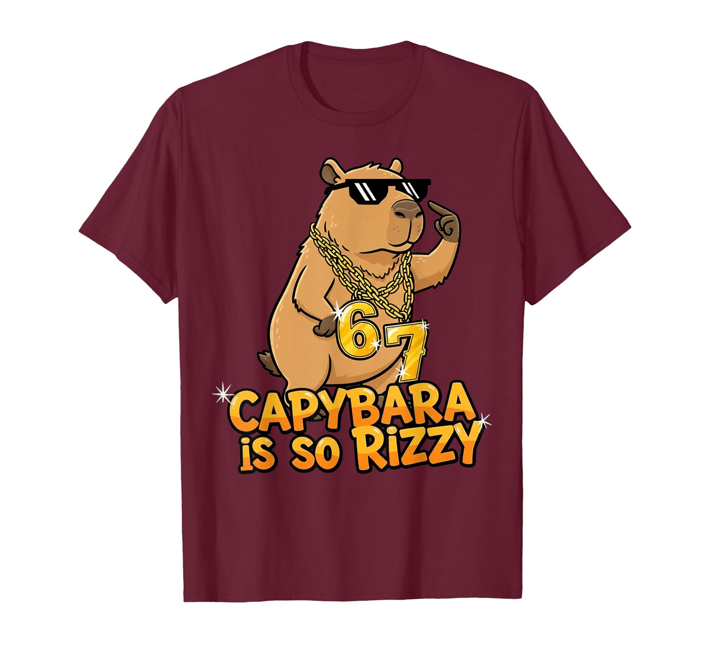 Funny Capybara is So Rizzy Meme 67 T-Shirt