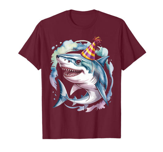 Shark Party Shark Birthday Party Toddler Ocean Cute Shark T-Shirt