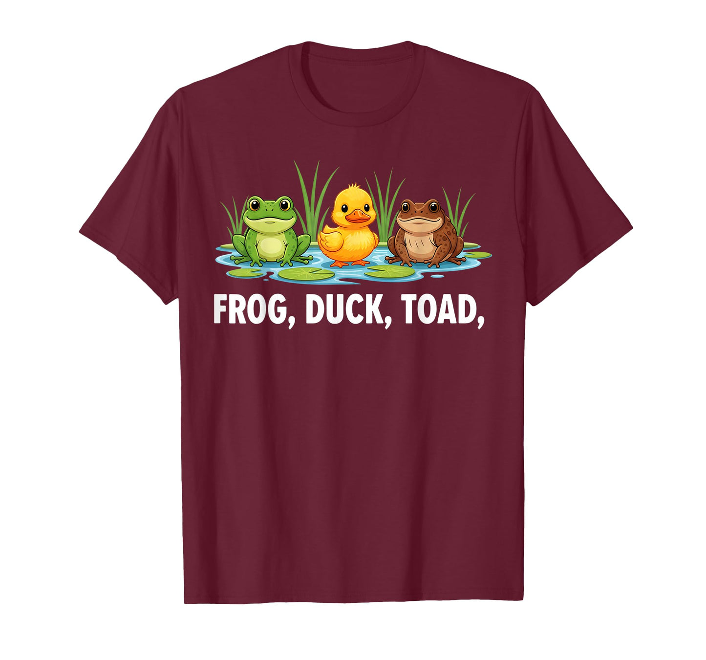 Funny Frog Duck Toad Zoological Men Women T-Shirt