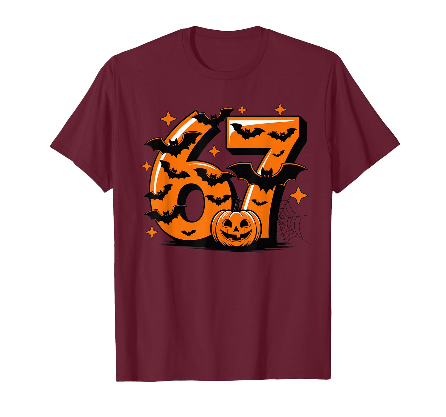 Fun Six Seven 6 7 Meme Design Halloween Funny T-Shirt
