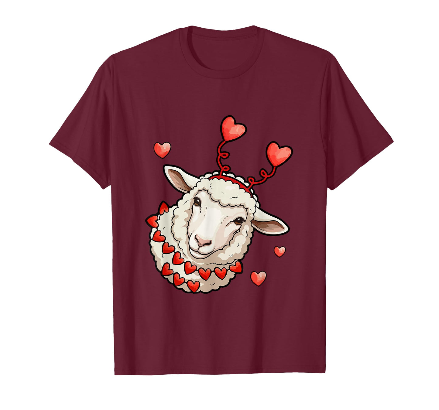 Sheep Face Valentine's Day Matching Farmer Owner Family Kids T-Shirt
