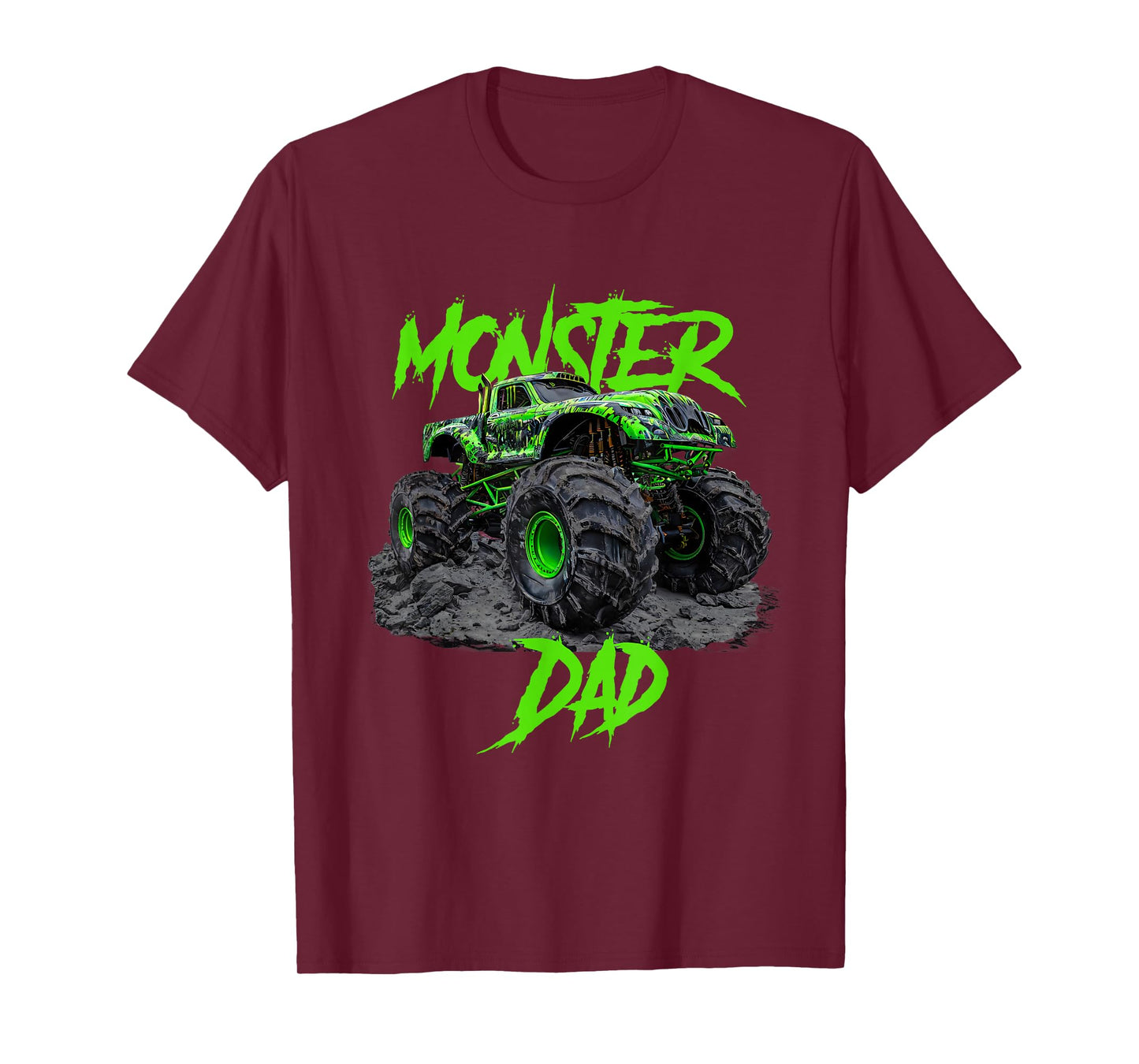 Monster Dad Truck Family Matching T-Shirt