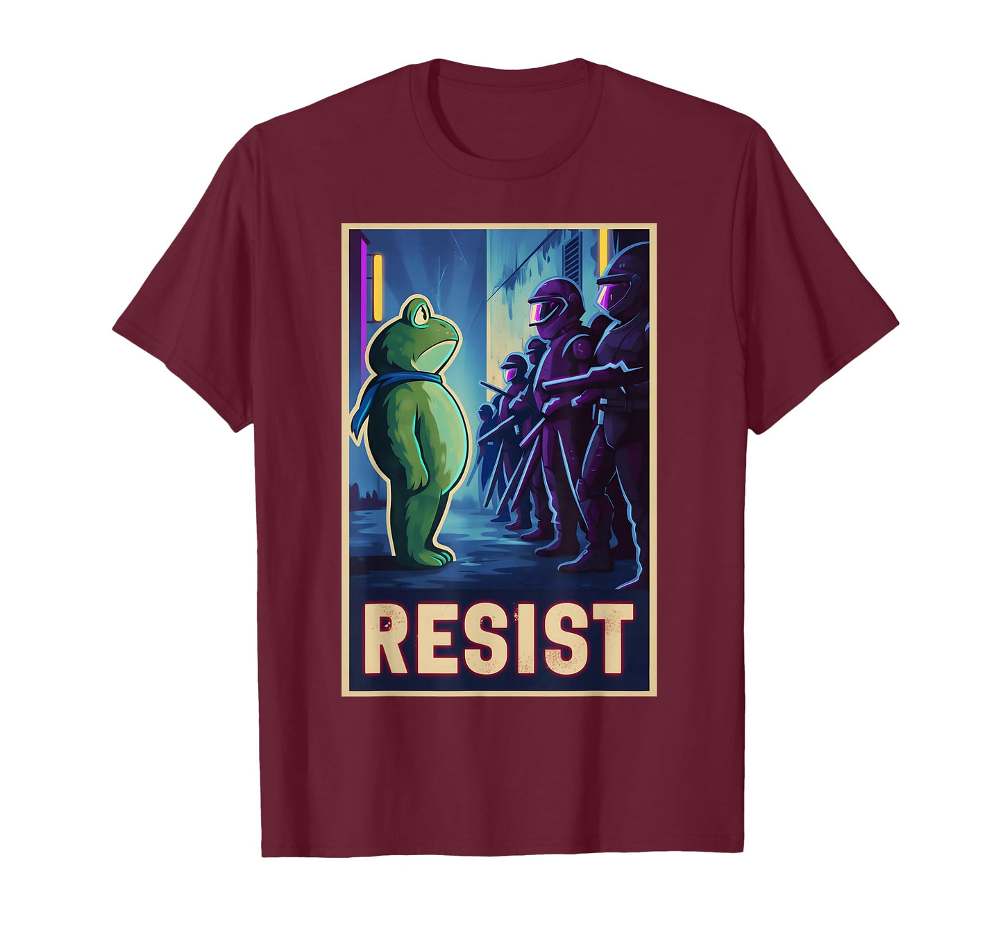 Funny Portland Frog Protest Activist Nature Eco Movement T-Shirt