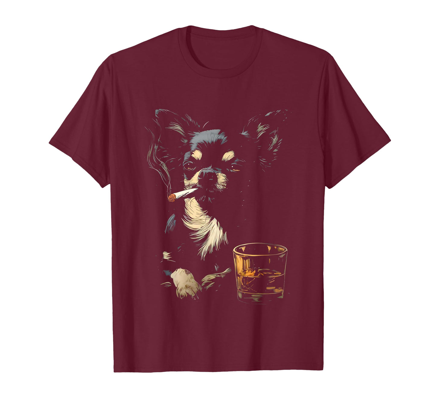 Funny Chihuahua Smoking T-Shirt