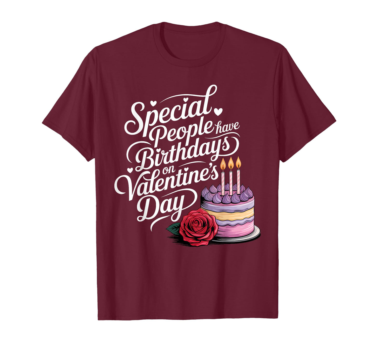Born on February 14 Special Birthday for Women Men Kids T-Shirt