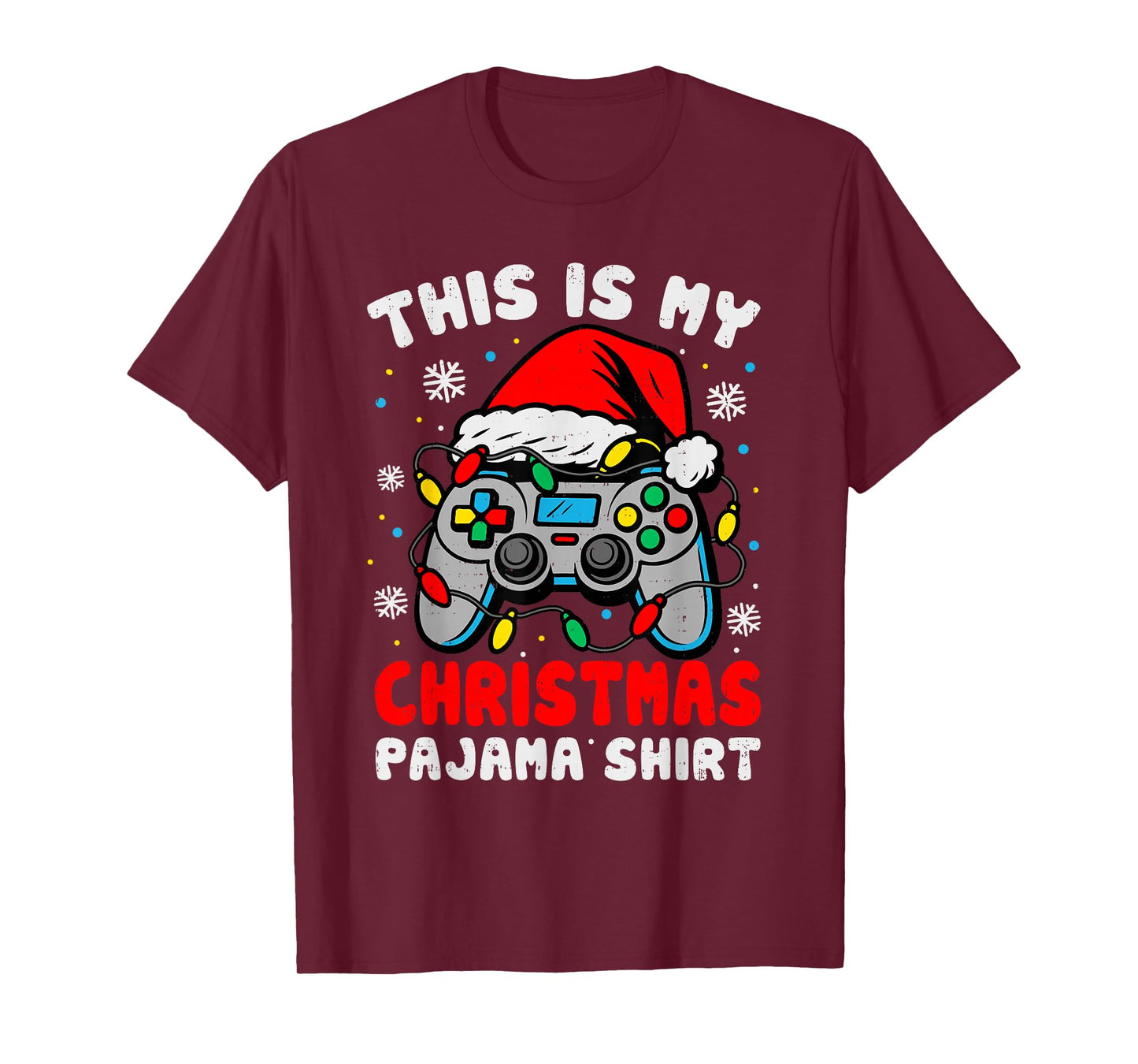 This is My Christmas Pajama Christmas Video Game Gaming Boys T-Shirt