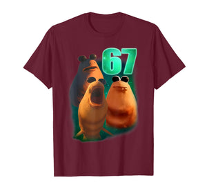 67 Meme Marcus The Worm Howling at The Moon 67 6 7 Brainrot T-Shirt