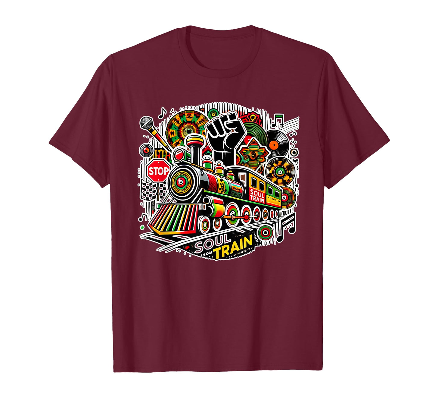 Soul Train African American Melanin Africa Black History T-Shirt