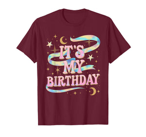 It's My Birthday Tshirt Girls Women Groovy Coquette Bday T-Shirt