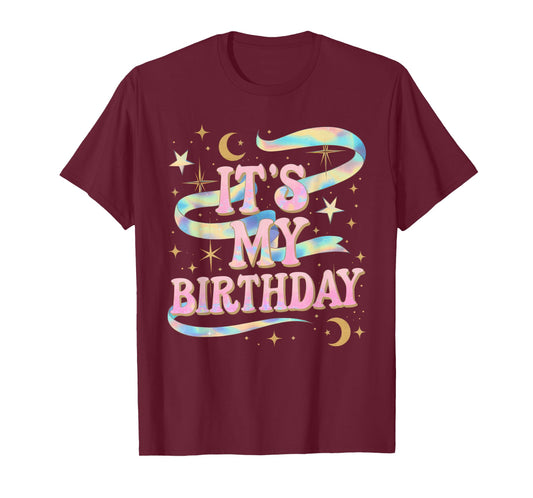 It's My Birthday Tshirt Girls Women Groovy Coquette Bday T-Shirt