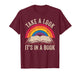 Retro Vintage Rainbow Take a Look It’s in a Book Reading T-Shirt