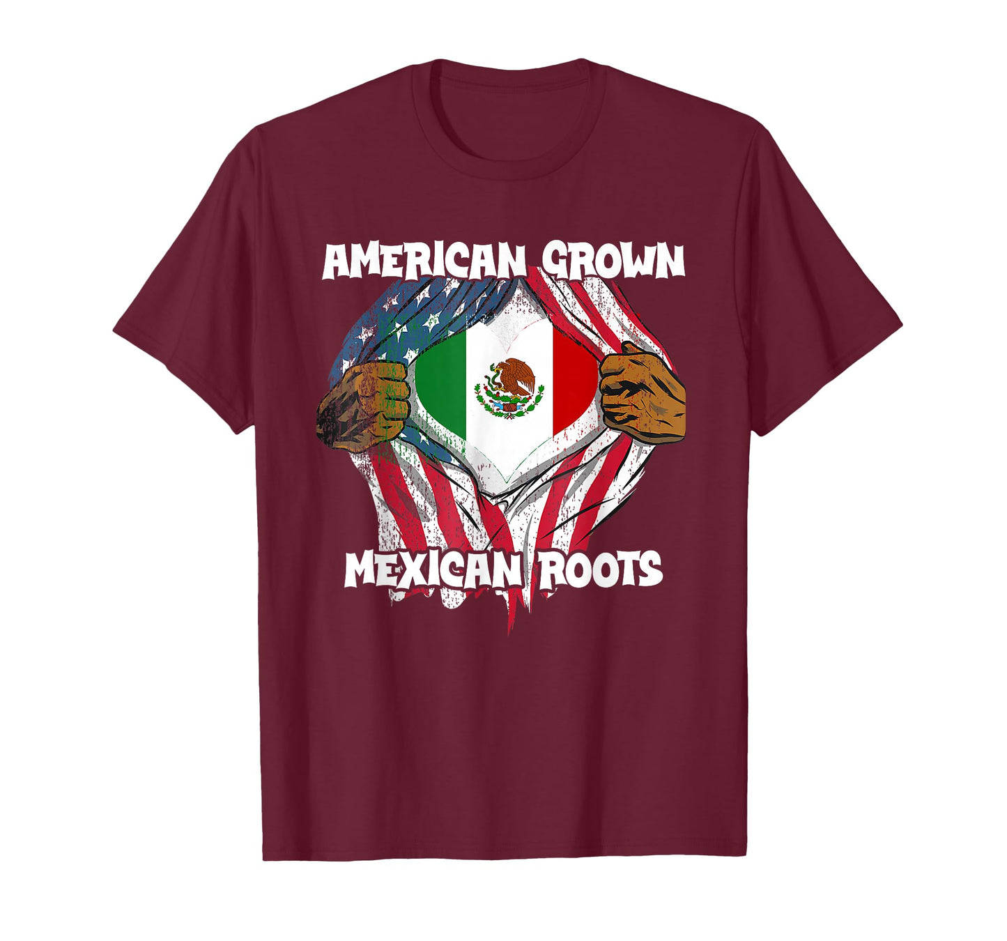 American Grown Mexican Roots Mexico Country Lover Proud Us T-Shirt