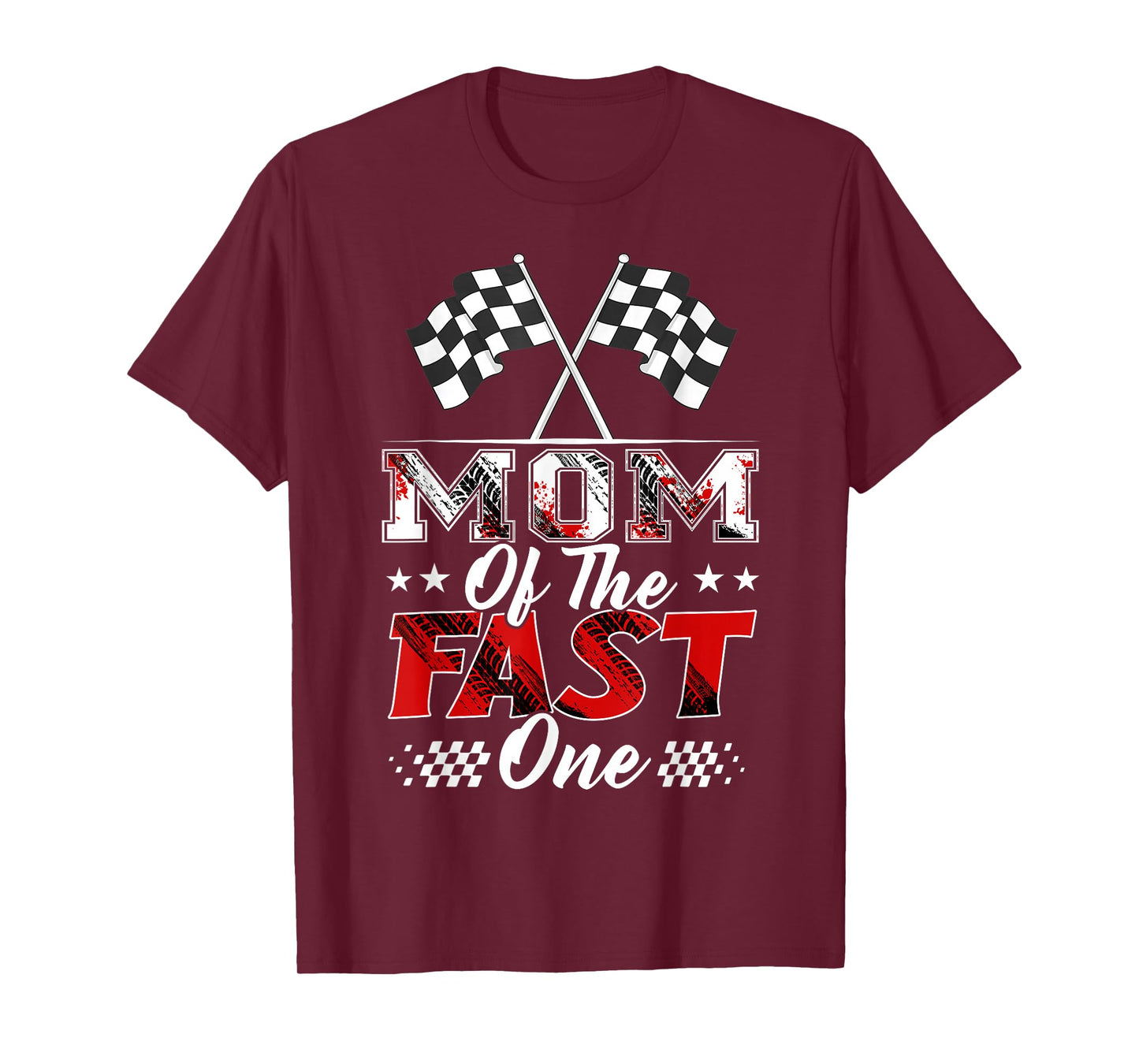 Mom of The Fast One Birthday 1st Race Car Family T-Shirt